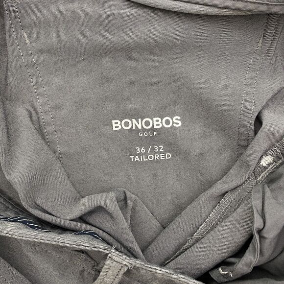 Bonobos Straight Leg Golf Pants Mens 36x32 Gray Tailored Performance Lightweight - Picture 7 of 10